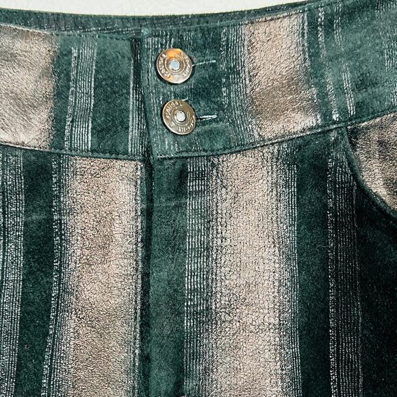 Taobao Stripe Trouser Jeans Pant Lined Metallic Formal  Japan Import Black- 26 - Picture 3 of 8